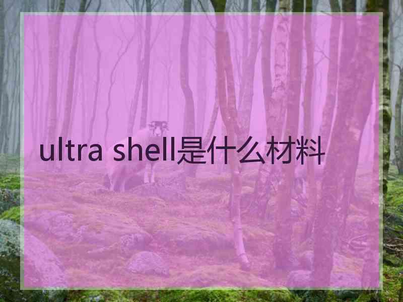 ultra shell是什么材料