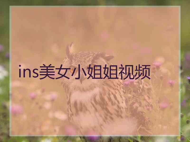 ins美女小姐姐视频