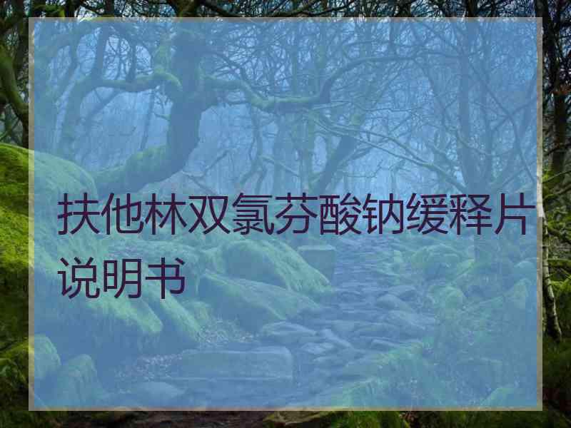 扶他林双氯芬酸钠缓释片说明书