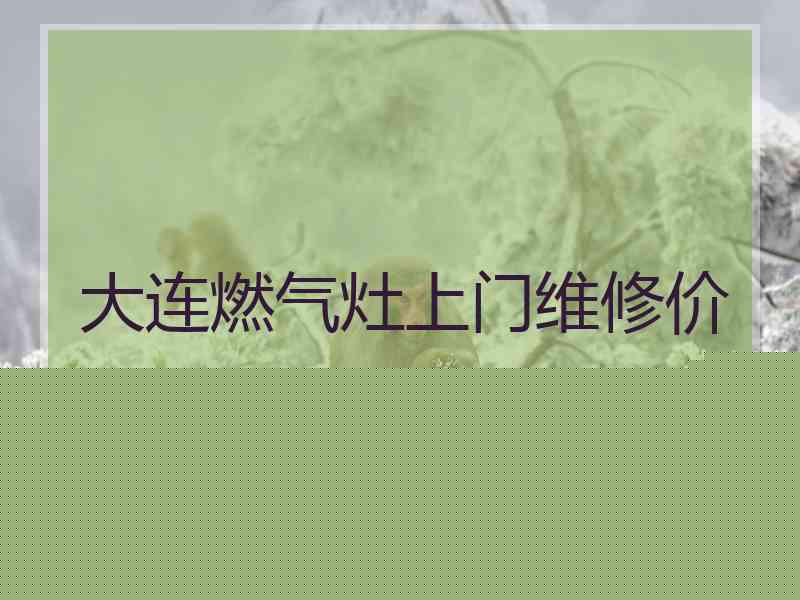 大连燃气灶上门维修价格