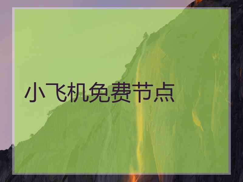 小飞机免费节点