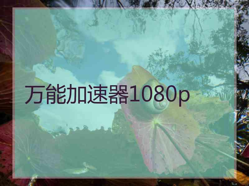 万能加速器1080p