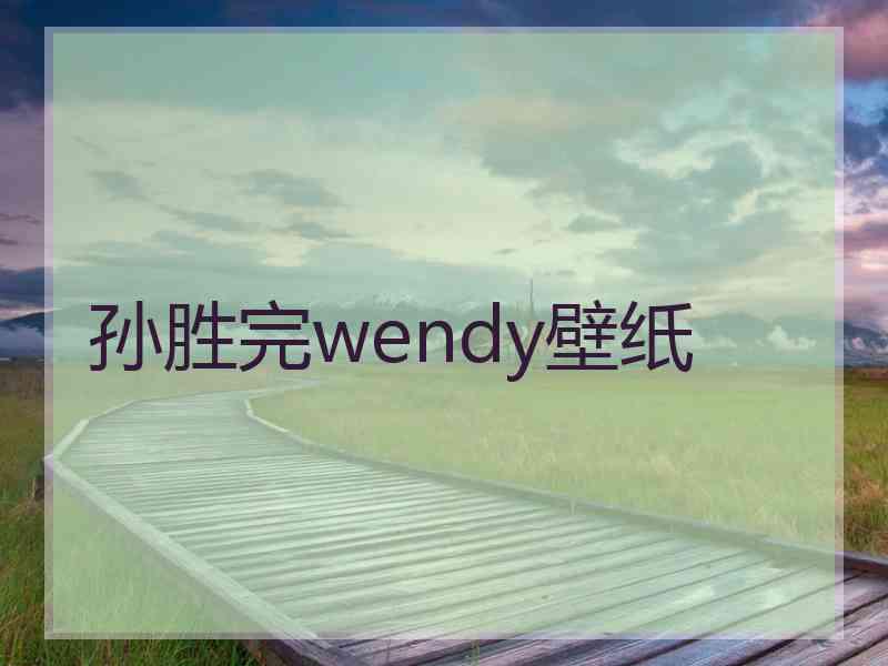 孙胜完wendy壁纸