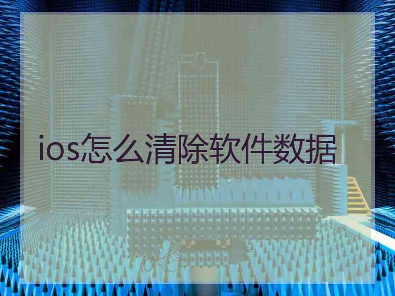 ios怎么清除软件数据