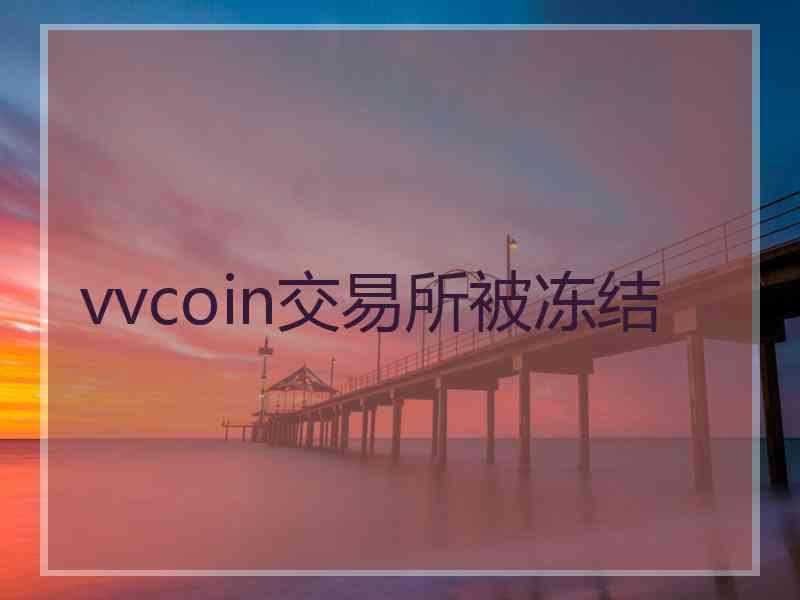 vvcoin交易所被冻结