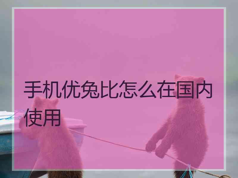 手机优兔比怎么在国内使用