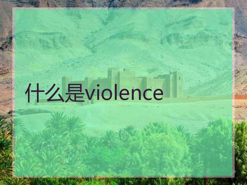 什么是violence