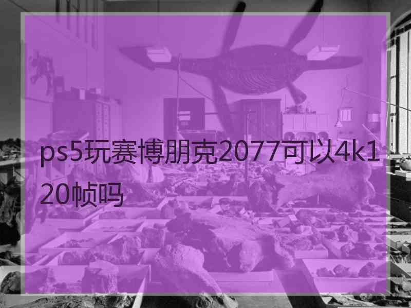 ps5玩赛博朋克2077可以4k120帧吗