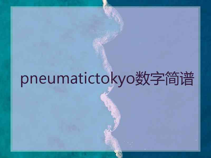 pneumatictokyo数字简谱