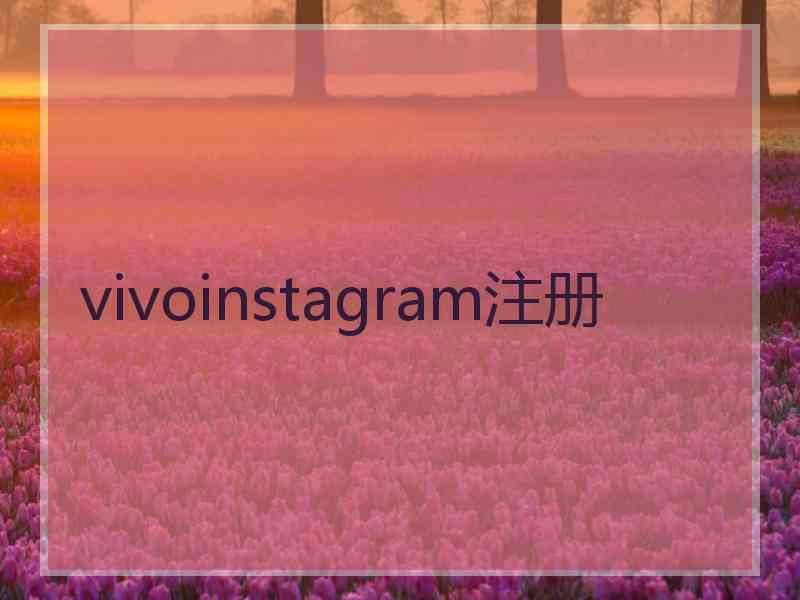 vivoinstagram注册