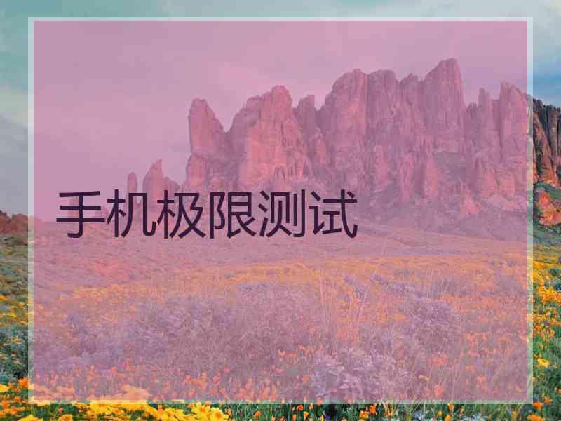 手机极限测试