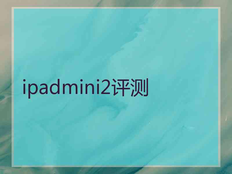 ipadmini2评测