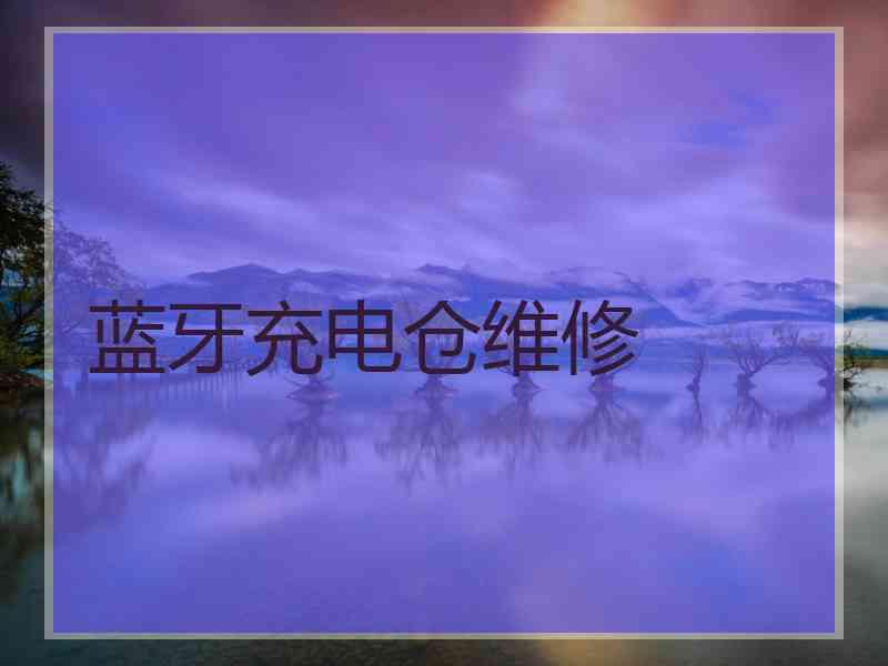 蓝牙充电仓维修