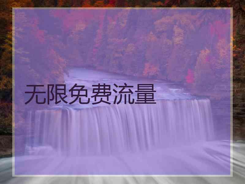 无限免费流量