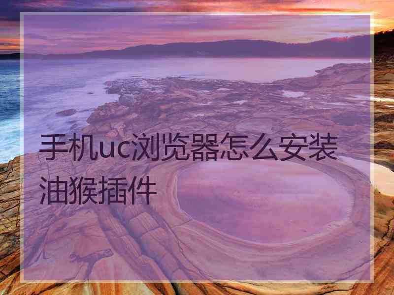 手机uc浏览器怎么安装油猴插件