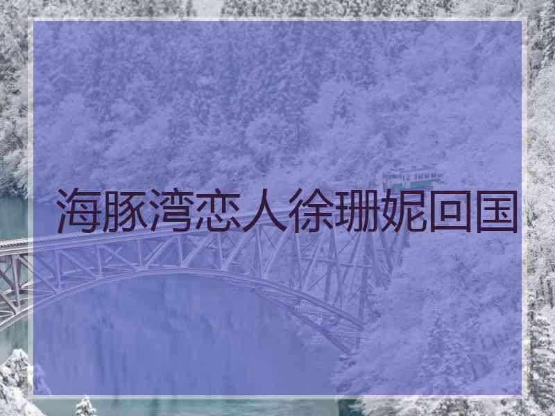 海豚湾恋人徐珊妮回国
