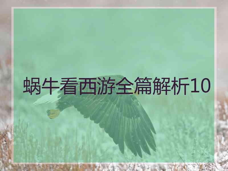 蜗牛看西游全篇解析10